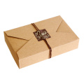 Caja de empaquetado doblada del regalo del papel de Kraft del diseño modificado para requisitos particulares